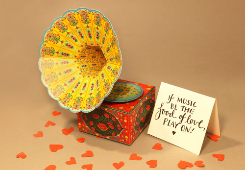 DIY Mini Gramophone Box - COLORFUL, Craft Kit, Ideal for Home DÃ©cor, Fun and Creative DIY Project