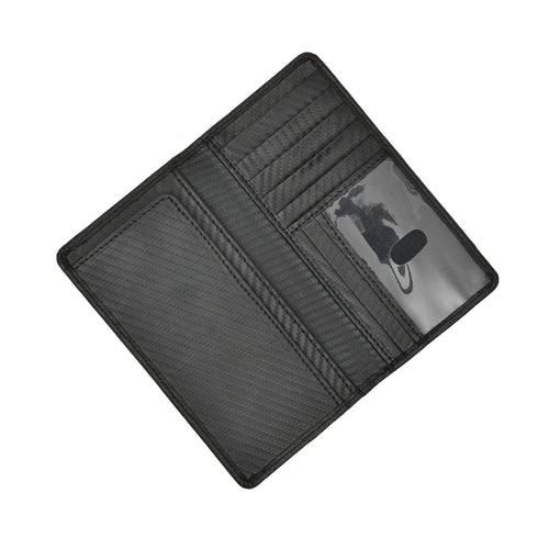 RFID Blocking Minimalist Bifold Leather Long Wallet for Men