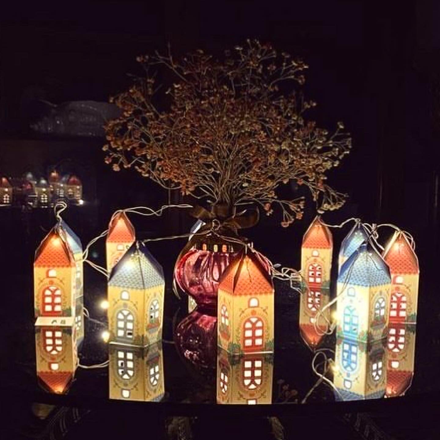 Mini Happy Home Fairy Lights, Electric with 2-Pin Plug, Perfect for Home DÃ©cor, Festive Lighting, Warm Ambiance (Set of 10)