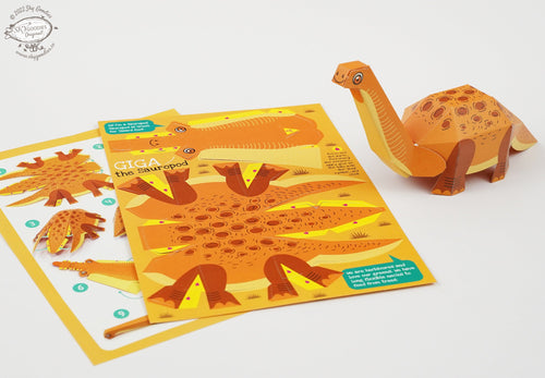 DIY Mini Dino, Fun Craft Kit, Ideal for Kids' DÃ©cor, Creative DIY Project,  (BOX SET 1 - Set of 6 )