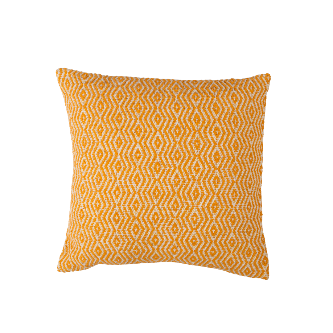 Sunshine Cotton Cushion Cover with Zipper Closure | Square Throw Pillow Covers