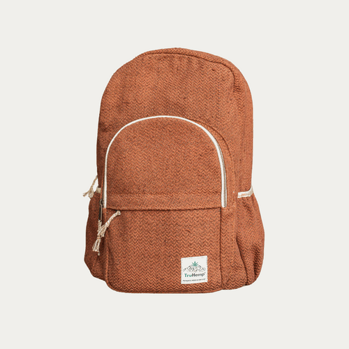 Classic Hemp Backpack with Secure Zippers | Sustainable and Spacious Backpack with Triple Compartments | 15L Capacity