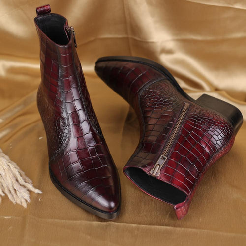 Rogue Vino : Bold Wine, Durable Construction, Premium Leather, Handcrafted Detailing, Flexible Outsole, Cushioned Footbed