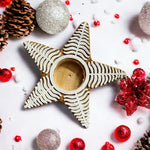 Christmas star tea light holder (set of 2)