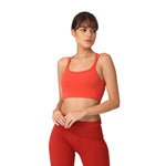 Yoga Crossback Bra with Moisture-Wicking Technology | Organic Cotton & Bamboo Bralette with Removable Pad Pockets