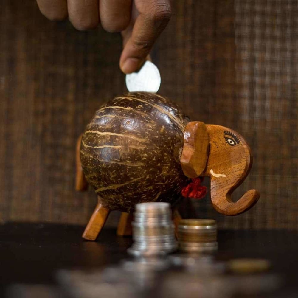 Golu Gullak - Coconut Shell Gannu Bank