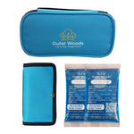 Outer Woods Insulin Cooling Travel Pouch for Diabetics with Two Ice Gel Packs | Ice Pack for Insulin | Insulin Cooler Bag for Travel | Keep Insulin Safe and Cool for 6 to 8 Hours