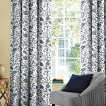 Casableu Kashmiri Polyester Eyelets (Steel) Blackout Curtains with Tie Back, Bedroom Living Room