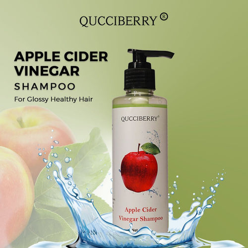 Qucciberry Apple Cider Vinegar Shampoo â€“ Natural Scalp Detox, Restores Hair Gloss, Free of Sulphates & Parabens, Pure Apple Cider Vinegar