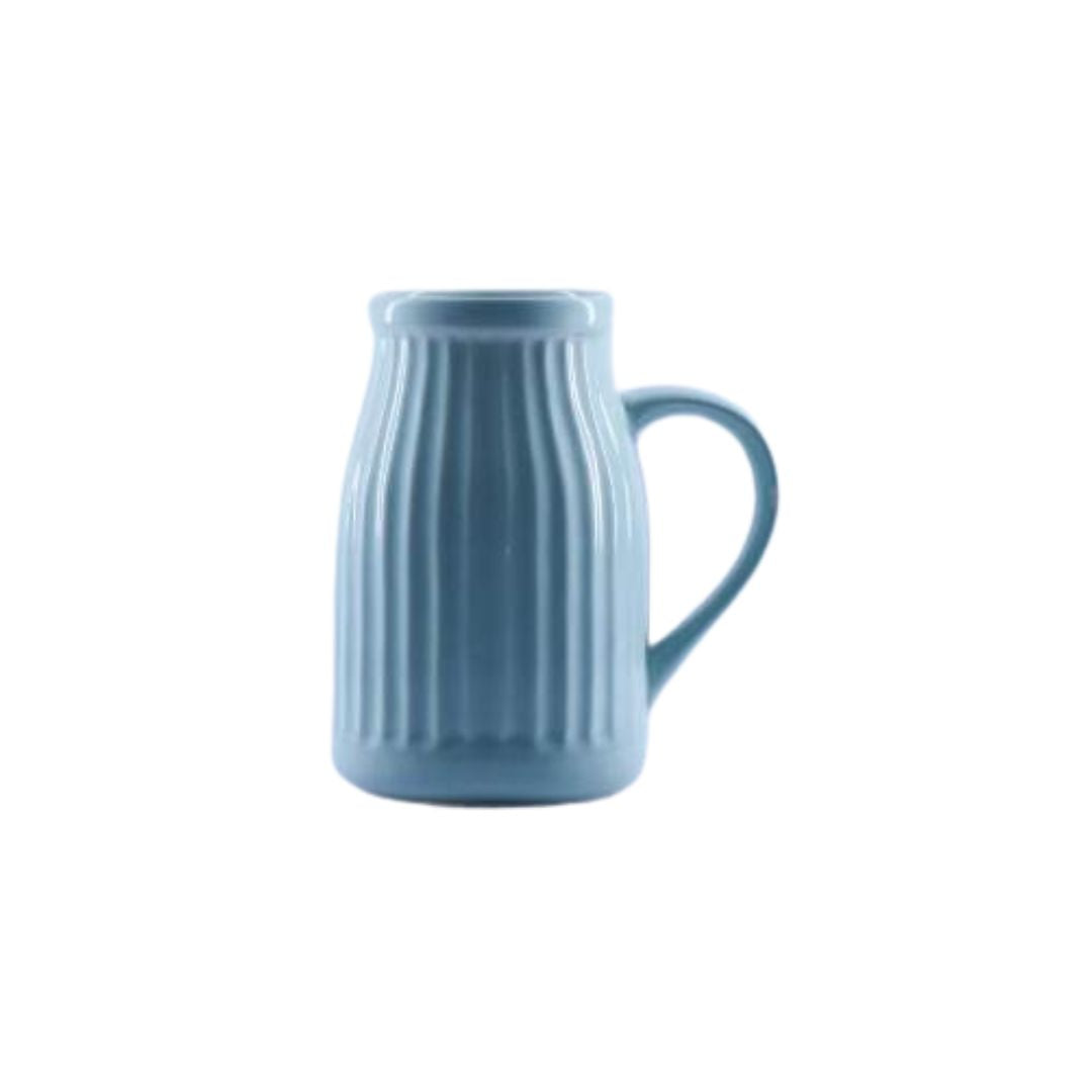 Qucciberry Ceramic Pastel Blue Coffee Shake Mug, Handcrafted 200 ML, Stylish Gift for Special Occasions, Unisex