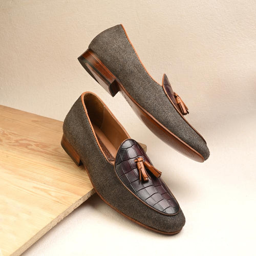 Verve Tassel: Handcrafted Designer Loafers, Cushioned Footbed, Slip-Resistant Sole, Brogue Pattern, Flexible Outsole, Classic Style, Lightweight Design