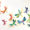 Decorative Paper Dragonflies, Lightweight, Decorative Accent, Ideal for Party DÃ©cor, Enhances Lighting Ambiance (Set of 24)