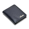 Plush Grain Card Holder, Sleek Blue Leather, Slim Design, Perfect for Card Storage and Daily Carry (Blue)