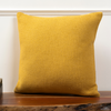 Lemon Zest Jacquard Cotton Cushion Cover with Zipper Closure | 18X18 inch Soft Cushion Cover for Sofa or Bed