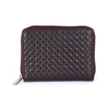 Genuine Leather Card Holder Wallet with Chain Closure | Unisex Zip-Around Wallet with 12 Card Slots & Cash Compartments