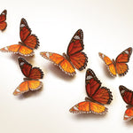 Paper Monarch Butterflies for Wall Decoration, Decorative Accent, Ideal for Home DÃ©cor, Elegant Design (Set of 2)