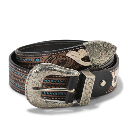 Handmade Unisex Western Belt, High-Quality Full Grain Leather, Simple and Elegant, Ideal for Men��������s Wear