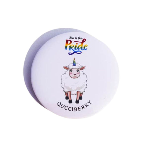 Ally Badge â€“ Bold Colors, Round Shape, Rust-Free Pin, Glossy Finish, Easy to Attach to Apparel and Bags, Love Is Love Collection