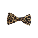 Satan Leopard Print Bow-Tie – Bold Animal Print, Pre-Tied Design, Adjustable for All Genders