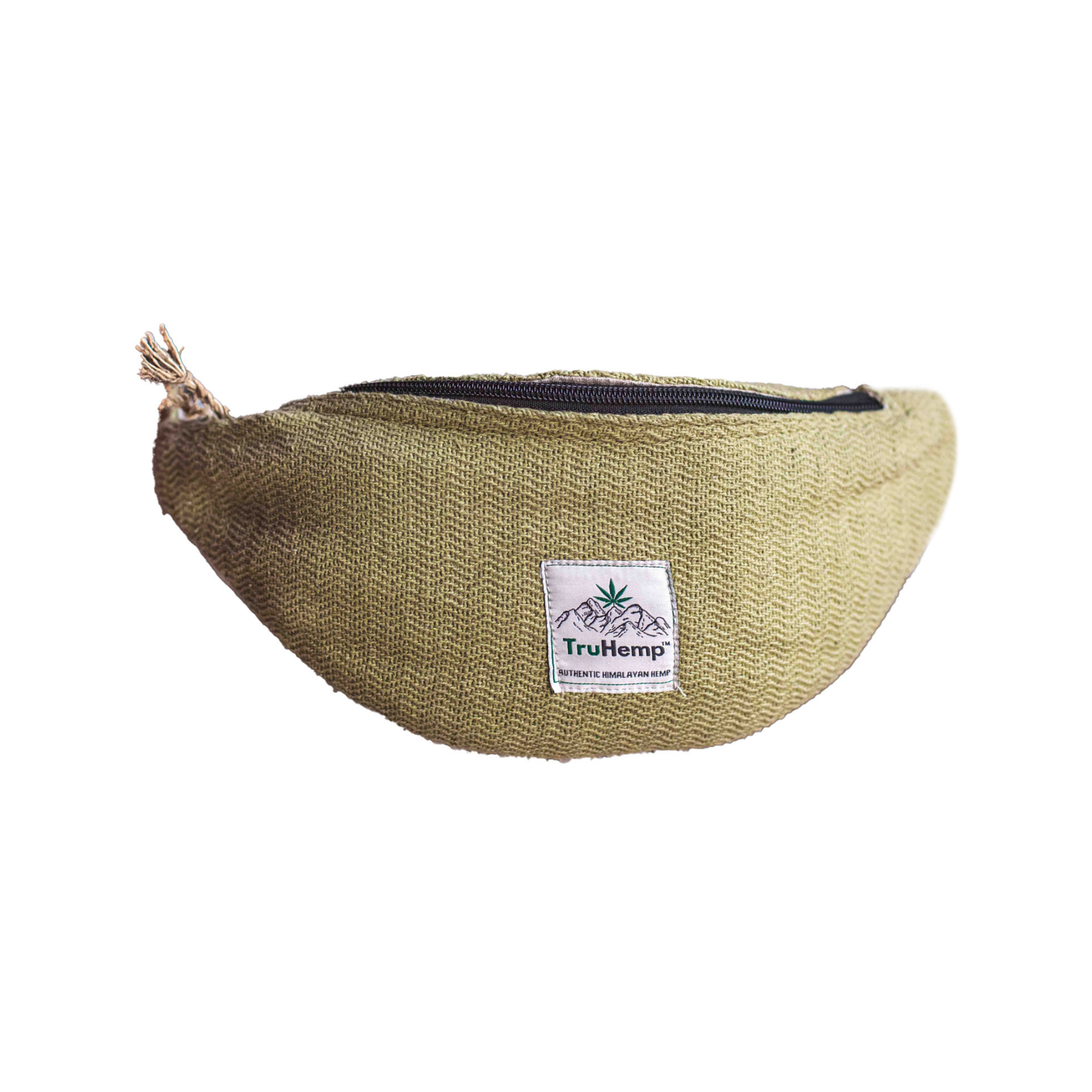 Hemp Fanny Pack with Dual Compartments | Eco-Friendly Waist Bag with Premium YKK Zipper Closure