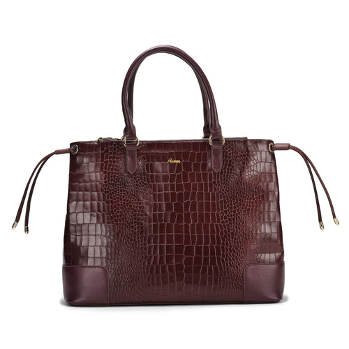 Utility Marshella Croc Leather Tode Bag, Elegant Design, Durable Leather, Perfect for Daily and Travel Use