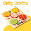 Cots and Cuddles Premium Quality Wooden Fruit Fraction Educational Toy for Kids