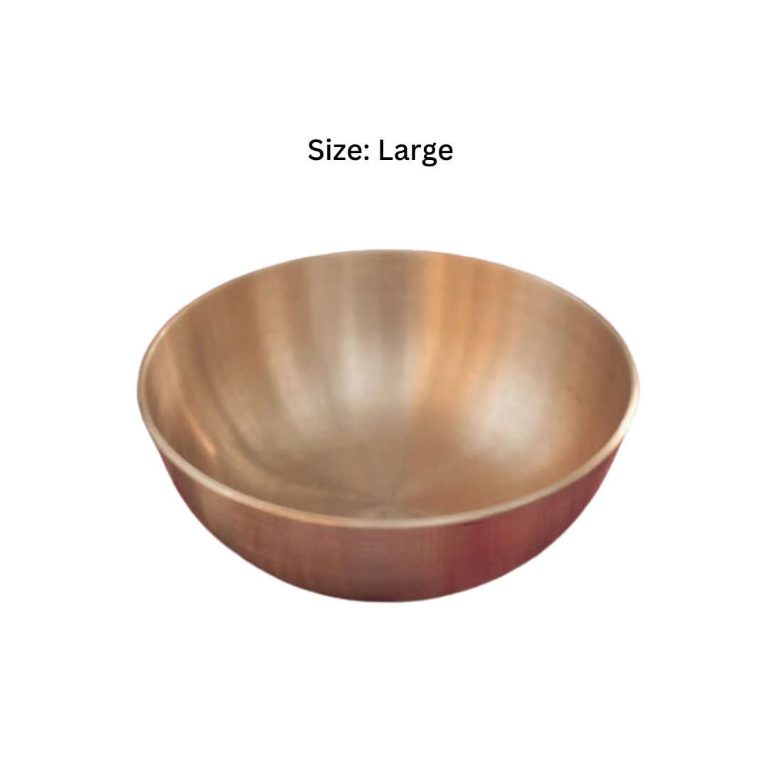 Luxe Pure Kansa Kids Kadai | Handcrafted Brass Bowl for Healthy Eating