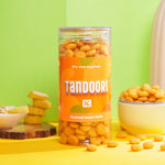 Crack A Nut's Tandoori Jowar Puffs, Healthy Snacks, Source of Protein & Low Sugar, Baked Wholesome Jowar Crisps, Perfect for Cravings & Guilt-Free Snacking, 100g