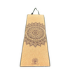 Eco-friendly cork yoga mat with mandala design. Durable, anti-skid, and premium quality for a grounding yoga practice.