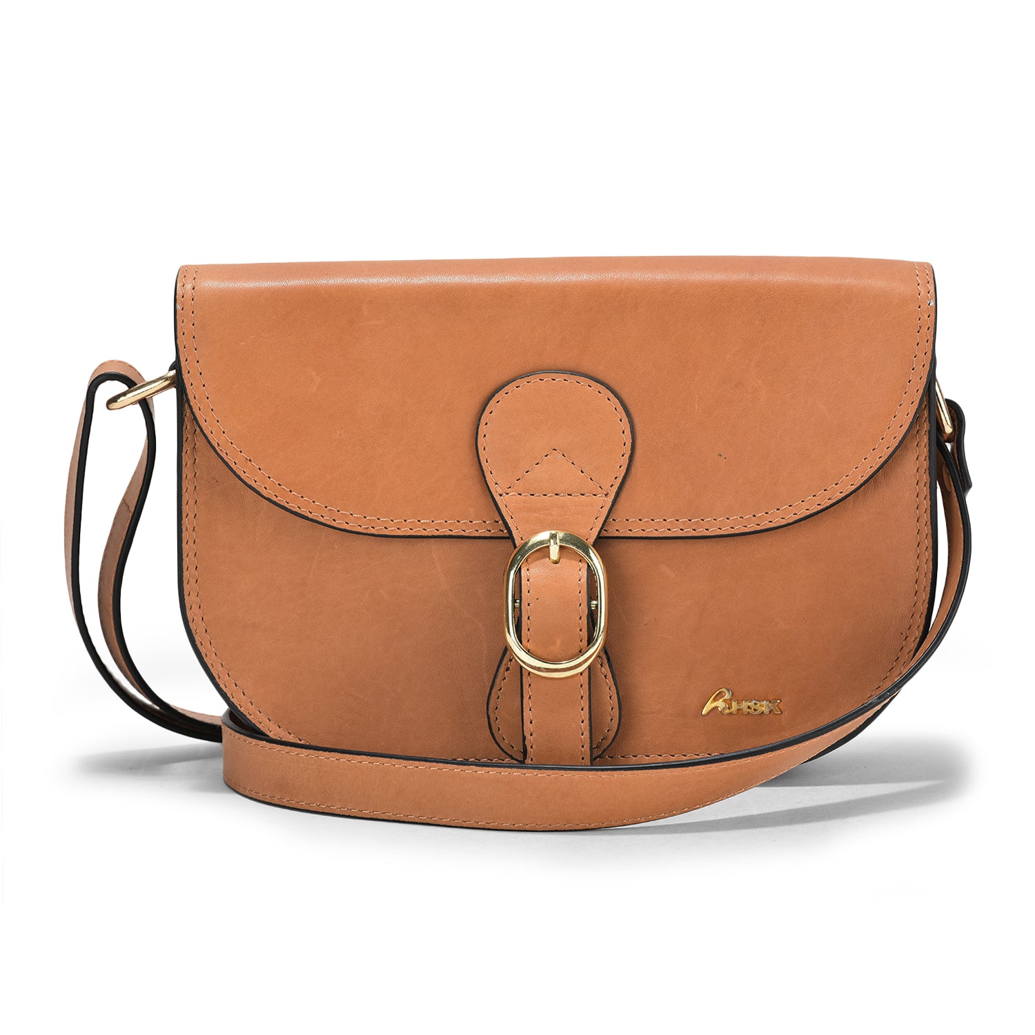 Booby Sling Leather Bag, Tan Leather, Comfortable Design, Ideal for Everyday Wear and Casual Use (Tan)