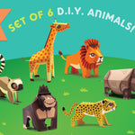 DIY Mini Animal, Fun Craft Kit, Ideal for Kids' DÃ©cor, Creative DIY Project  (BOX SET 2 - Set of 6 )