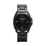 Black Metal Watch – Bold Matte Finish, Analog Display, Perfect for Weddings or Casual Wear, Black