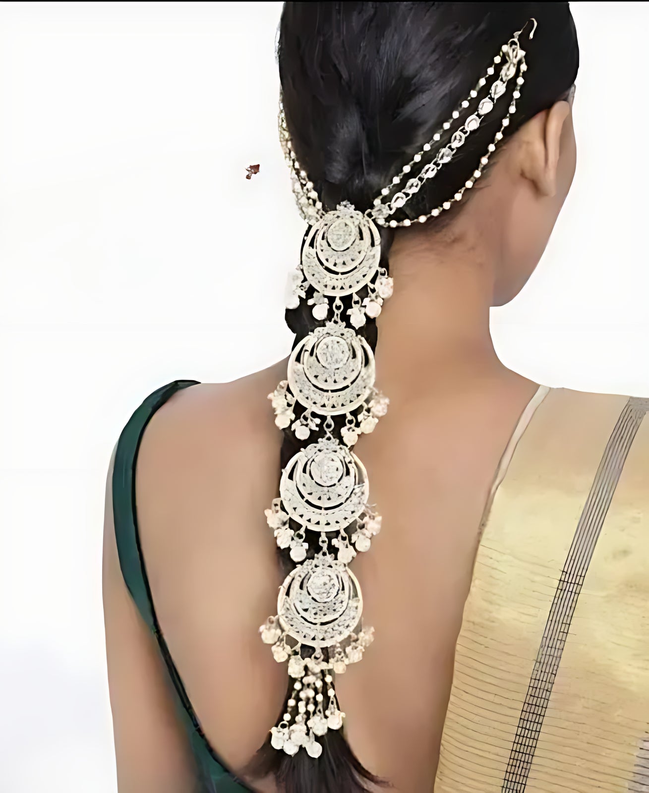 Mesmerizing Traditional Indian Bridal Hair Jewelry, Traditional Indian Wedding Jewelry (Set of 1)