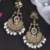 Traditional Gold-Plated Chandbali Earrings, Bird Motif and Pearl Drops – Perfect for Weddings & Festive Occasions, Traditional Indian Wedding Jewelry (Set of 1)