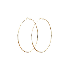 Gold Hoop Earrings Set | Chunky Earrings - Set of 3 (Small, Medium & Large)