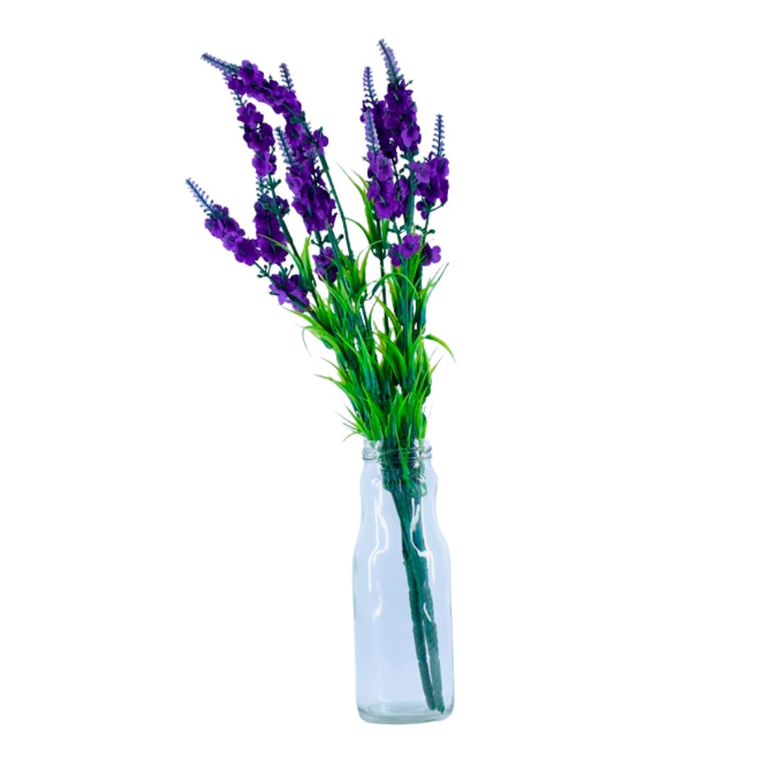 Qucciberry Artificial Spring Advent Lavender Flowers - Violet, Decorative Piece for Weddings, Table & Home Décor, Stylish and Long-Lasting, Unisex