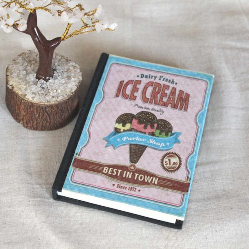 Hardcover Recycled Paper Journal Ice Cream