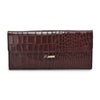 Hardley Croc Leather Wallet, Premium Maroon Leather, Compact and Stylish, Perfect for Daily Use and Special Occasions (Maroon)