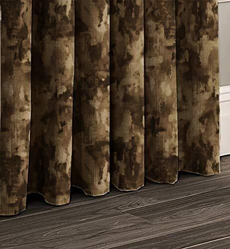 Casableu Eden Polyester Eyelets (Steel) Blackout Curtains with Tie Back, Bedroom Living Room