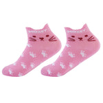 Ankle Cat Sneaker Socks, Premium Cotton Blend, Lightweight & Superior Grip, Extra Durability &  Perfect for Everyday and Casual Wear (Tommy Pink/White)