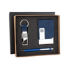 Grace Premium 3-in-1 Gift Set with Metal Pen, Card Holder & Keychain | Corporate Gift for Entrepreneurs & Employees - Blue