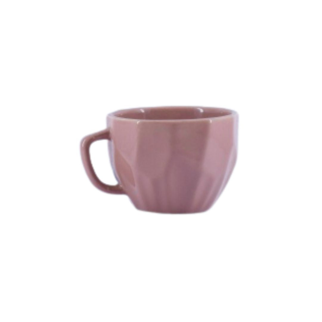 Qucciberry Ceramic Old Rose Coffee Tea Cup, Handcrafted 150 ML, Stylish Gift for Special Occasions, Unisex