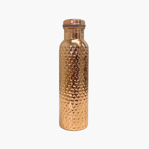 SuperGeneriX Pure Copper Water Bottle 1L | Ayurvedic Pure Copper Water Bottle with Leakproof Lid | 1L Water Bottle for Office & Gym