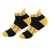 Ankle Cushioned Sports Unisex Socks, Premium Cotton Blend, Comfortable, Versatile Design, Ideal for Gym & Sports Wear (Yellow/Black)