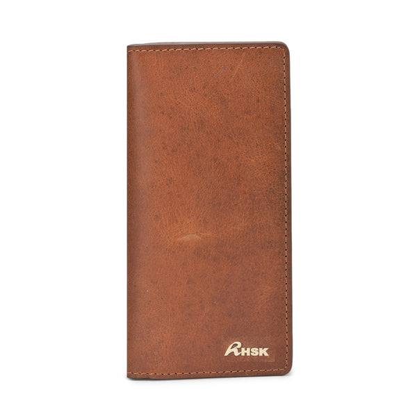 Versatile Grain Leather Wallet, Elegant Tan Brown Leather, Sleek Design, Perfect for Menâ€™s Daily Essentials (Tan Brown)