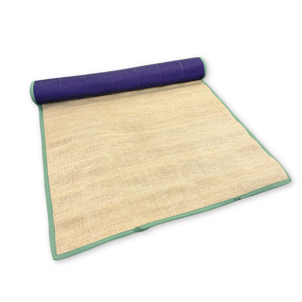 100% Hemp Yoga Mat with Recycled EVA Foam Lining | Handwoven Eco-Friendly Yoga Mat with Lightweight Design & Indoor/Outdoor Use