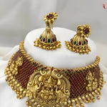 Opulent Gold-Plated Kundan Bridal Necklace Set - Traditional Indian Jewelry, Traditional Indian Wedding Jewelry (Set of 2)