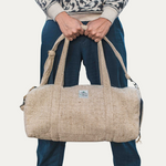 Everyday Hemp Duffle Bag with Dual Compartments |  Eco-Friendly Travel Bag with Premium YKK Zipper Closure