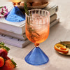 Sunset Cocktail Glasses, Premium Crystal with Sunset Orange and Blue Hue, Smooth Finish, Perfect for Cocktails, Water, or Juices, Elegant Drinkware for Evening Gatherings, Parties, and Special Occasions (Set of 6)