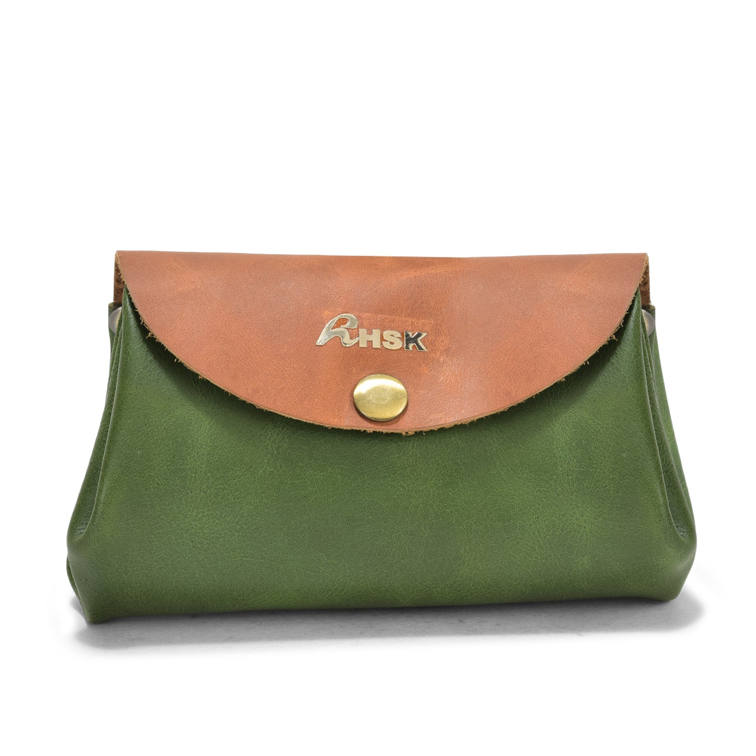 Petite Grain Leather Wallet, Elegant Green Leather, Compact and Stylish, Perfect for Daily Use (Green)